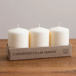 Kirkland's Home 4 In. Pillar Candles, Set Of 3- Candles