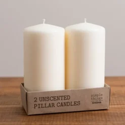 Kirkland's Home 6 In. Pillar Candles, Set Of 2- Candles