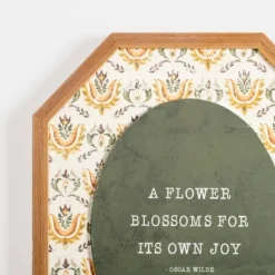 Kirkland's Home A Flower Blossoms Floral Wall Plaque- Wall Quotes & Signs