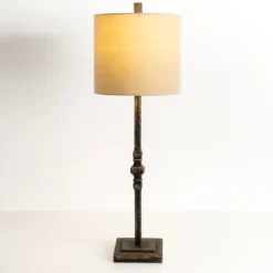 Kirkland's Home Abbott Antique Black Buffet Lamp- Buffet Lamps