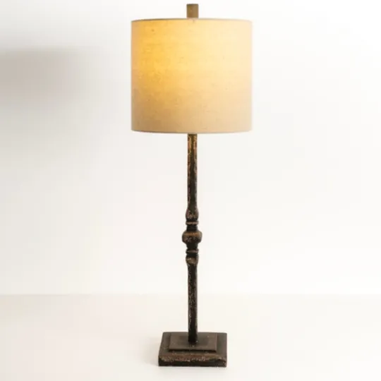 Kirkland's Home Abbott Antique Black Buffet Lamp- Buffet Lamps