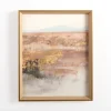 Kirkland's Home Abstract Desert With Gold Foil Framed Art Print- Framed Art