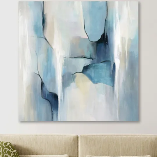 Kirkland's Home Abstract In Blues Giclee Canvas Art Print- Canvas Art