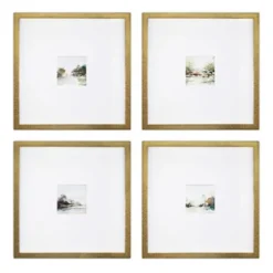 Kirkland's Home Abstract Landscape Framed Art Prints, Set Of 4- Framed Art