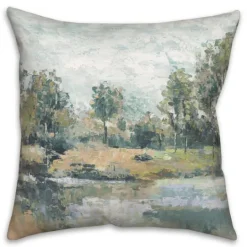 Kirkland's Home Abstract Landscape Painted Pillow- Pillows