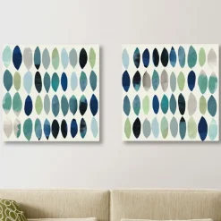 Kirkland's Home Abstract Leaf Giclee Canvas Art Prints, Set Of 2- Canvas Art