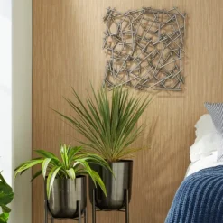 Kirkland's Home Abstract Tubes Spill Wall Plaque- Wall Plaques