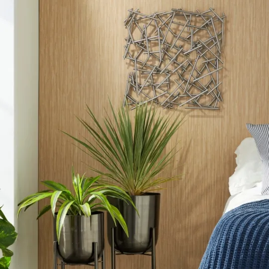 Kirkland's Home Abstract Tubes Spill Wall Plaque- Wall Plaques