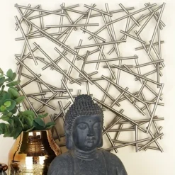 Kirkland's Home Abstract Tubes Spill Wall Plaque- Wall Plaques