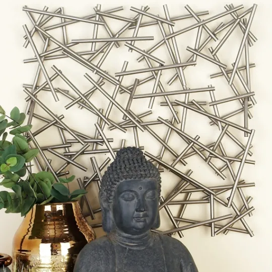 Kirkland's Home Abstract Tubes Spill Wall Plaque- Wall Plaques