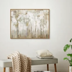Kirkland's Home Abstract Woodland Forest Framed Canvas Art Print- Canvas Art