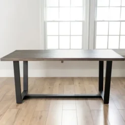 Kirkland's Home Acacia Wood And Metal Industrial Dining Table- Dining Tables