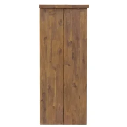 Kirkland's Home Acacia Wood X Back Storage Shoe Cubbie- Entryway Furniture