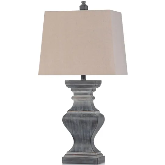 Kirkland's Home Aged Black Candlestick Base Table Lamp, 33 In.- Table Lamps