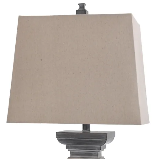 Kirkland's Home Aged Black Candlestick Base Table Lamp, 33 In.- Table Lamps