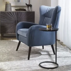 Kirkland's Home Aged Metal Frame Slab Top Accent Table- Accent & End Tables