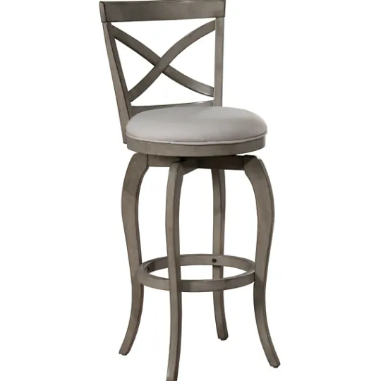 Kirkland's Home Aged X Back Counter Swivel Stool- Bar Stools & Counter Height Stools