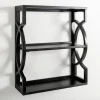Kirkland's Home Agnes Black 3-Tier Wall Shelf- Shelves