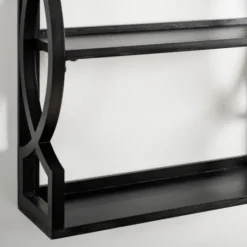 Kirkland's Home Agnes Black 3-Tier Wall Shelf- Shelves