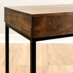 Kirkland's Home Aiden Acacia Wood Writing Desk- Office Furniture