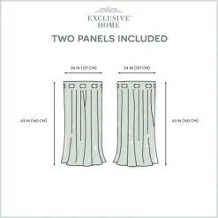 Kirkland's Home Alabaster Blackout 2-Pc. Curtain Panel Set, 63 In.- Curtains & Drapes