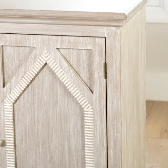 Kirkland's Home Alana Washed 4-Door Cabinet- Cabinets & Sideboards