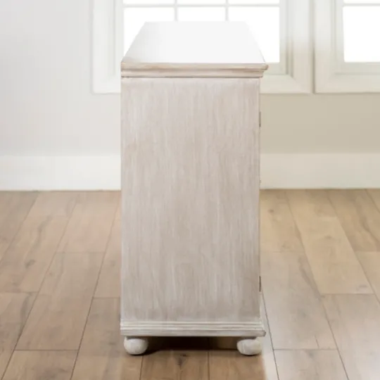 Kirkland's Home Alana Washed 4-Door Cabinet- Cabinets & Sideboards
