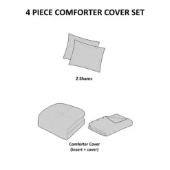 Kirkland's Home Alaya 4-Pc. California King Waffle Duvet Set- Duvets
