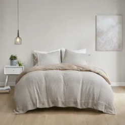Kirkland's Home Alaya 4-Pc. Full/Queen Waffle Duvet Set- Duvets