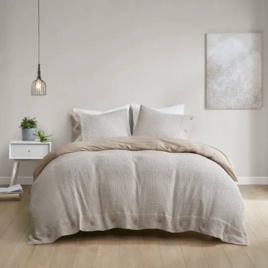 Kirkland's Home Alaya 4-Pc. Full/Queen Waffle Duvet Set- Duvets
