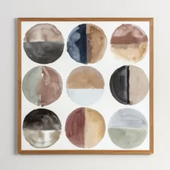 Kirkland's Home Align Dots Framed Art Print- Framed Art