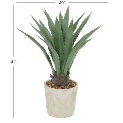 Kirkland's Home Aloe Barbadensis In Pebble Planter- Arrangements & Greenery