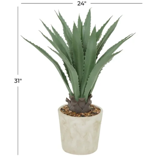 Kirkland's Home Aloe Barbadensis In Pebble Planter- Arrangements & Greenery