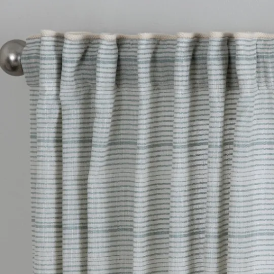 Kirkland's Home Aloe Plaid Pleated Single Curtain Panel, 84 In.- Curtains & Drapes