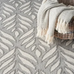 Kirkland's Home Aloha Ash Botanical Indoor/Outdoor Area Rug, 7X10- Outdoor Rugs