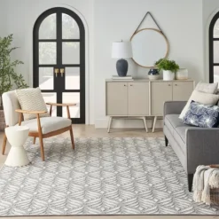 Kirkland's Home Aloha Ash Botanical Indoor/Outdoor Area Rug, 7X10- Outdoor Rugs