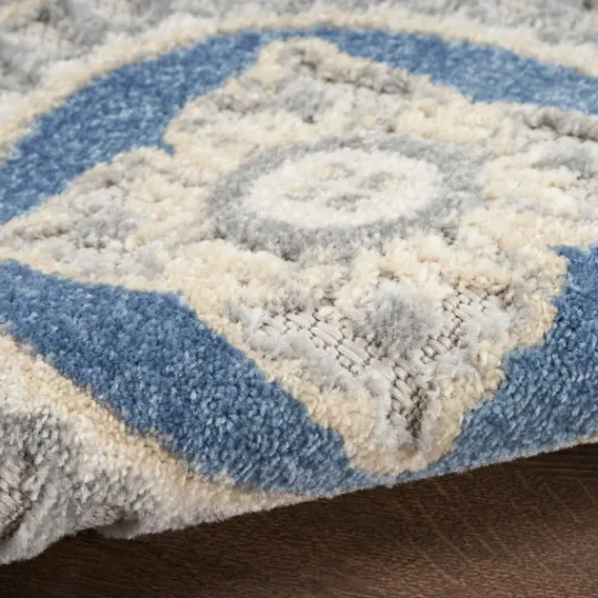 Kirkland's Home Aloha Blue Medallion Indoor/Outdoor Area Rug, 5X7- Outdoor Rugs