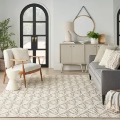 Kirkland's Home Aloha Ivory Botanical Indoor/Outdoor Area Rug, 6X9- Outdoor Rugs
