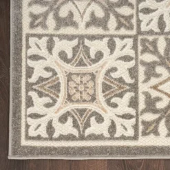 Kirkland's Home Aloha Ivory Geometric Indoor/Outdoor Rug, 9X12- Outdoor Rugs