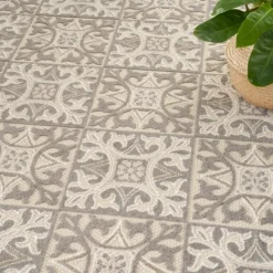 Kirkland's Home Aloha Ivory Geometric Indoor/Outdoor Rug, 7X10- Outdoor Rugs