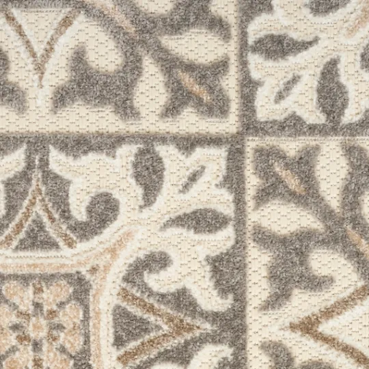 Kirkland's Home Aloha Ivory Geometric Indoor/Outdoor Area Rug, 5X7- Outdoor Rugs