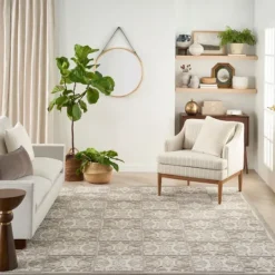 Kirkland's Home Aloha Ivory Geometric Indoor/Outdoor Area Rug, 5X7- Outdoor Rugs
