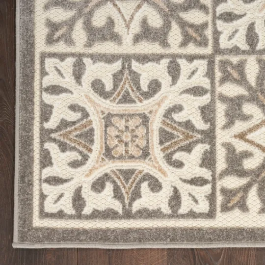 Kirkland's Home Aloha Ivory Geometric Indoor/Outdoor Area Rug, 3X5- Outdoor Rugs