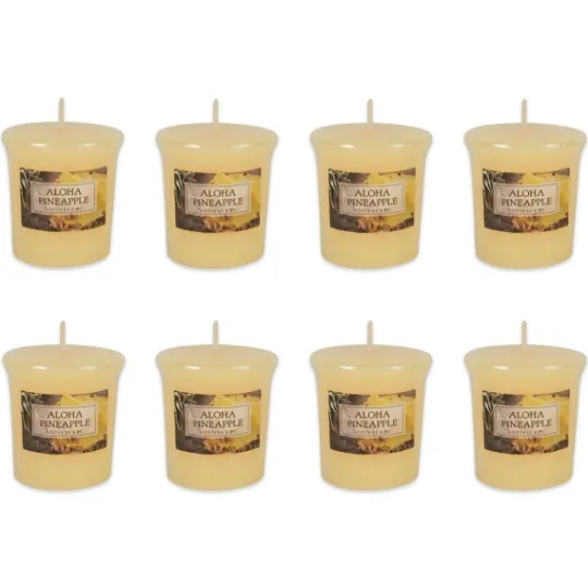 Kirkland's Home Aloha Pineapple Votive Candles, Set Of 8- Candles