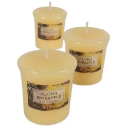Kirkland's Home Aloha Pineapple Votive Candles, Set Of 8- Candles