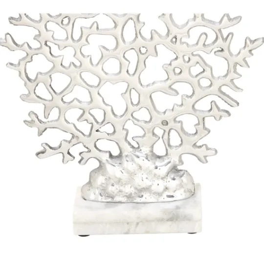 Kirkland's Home Aluminum And Marble Coral Statuary- Statues & Figurines