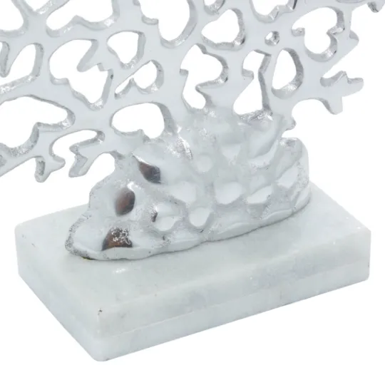 Kirkland's Home Aluminum And Marble Coral Statuary- Statues & Figurines