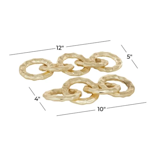 Kirkland's Home Aluminum Chain Link Sculptures, Set Of 2- Statues & Figurines