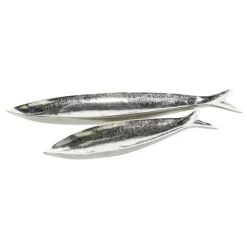 Kirkland's Home Aluminum Metallic Fish Trays, Set Of 2- Decorative Trays