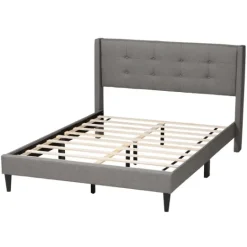 Kirkland's Home Amala Button Tufted Queen Bed Frame- Beds & Headboards